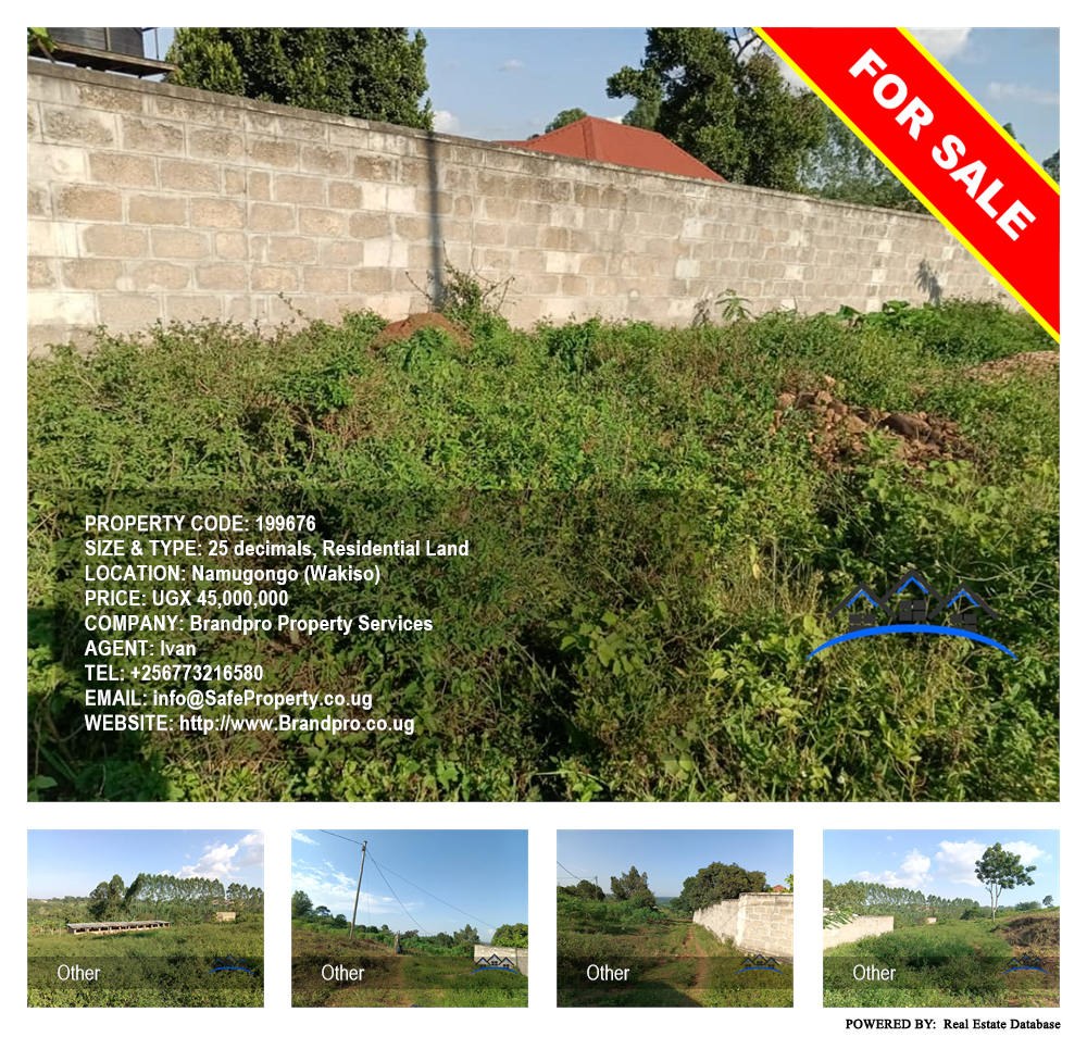 Residential Land  for sale in Namugongo Wakiso Uganda, code: 199676