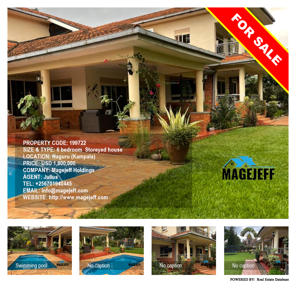 6 bedroom Storeyed house  for sale in Naguru Kampala Uganda, code: 199722