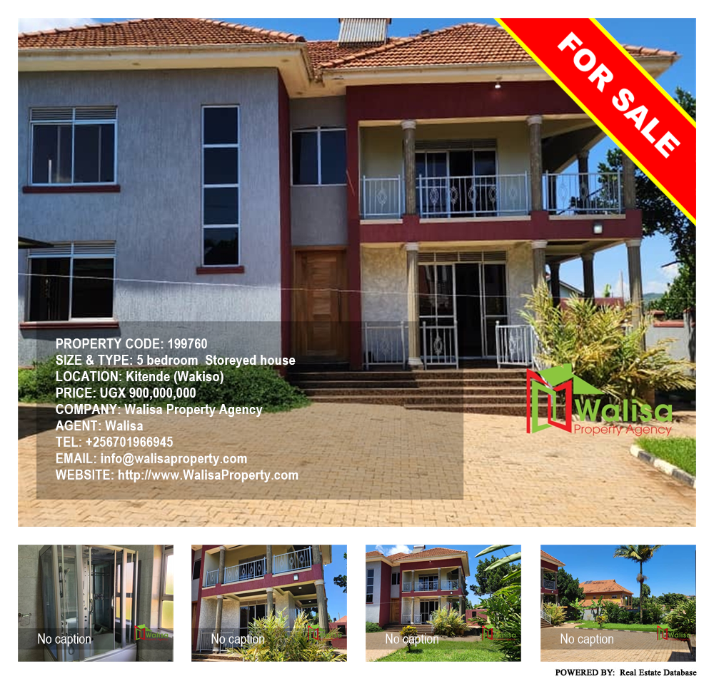 5 bedroom Storeyed house  for sale in Kitende Wakiso Uganda, code: 199760