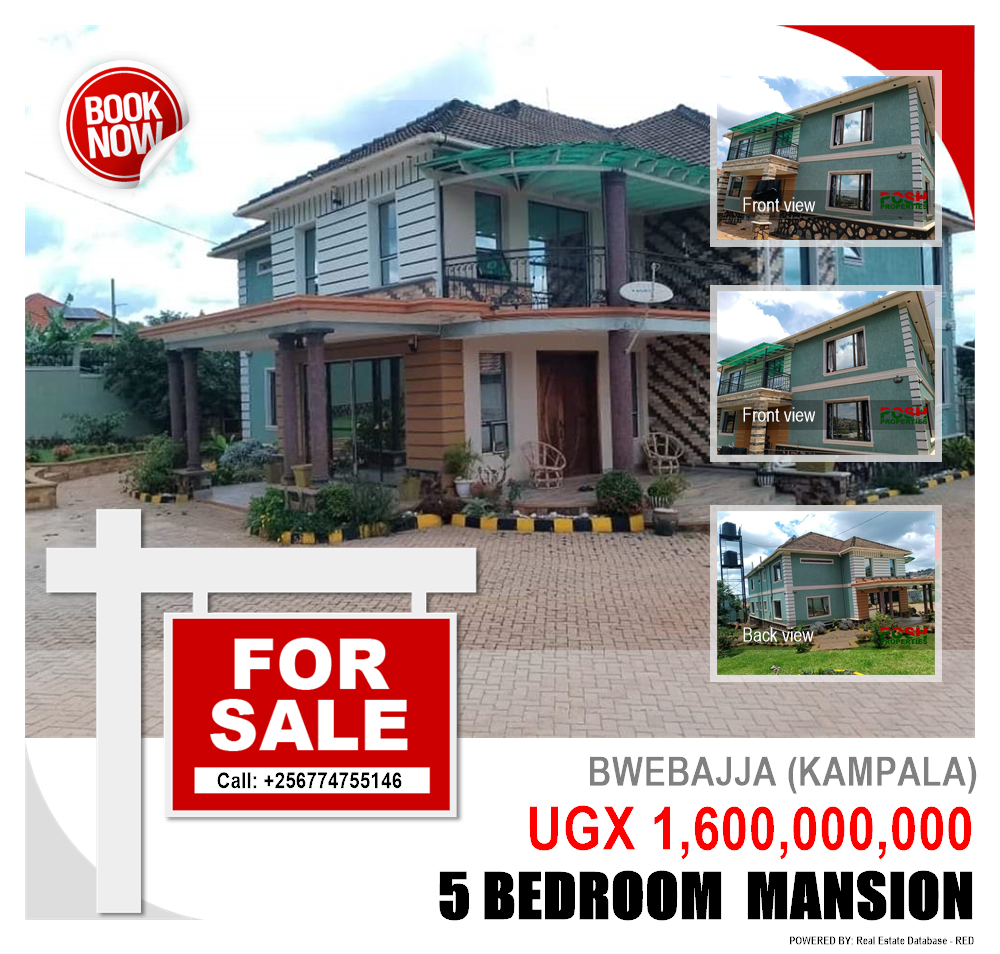 5 bedroom Mansion  for sale in Bwebajja Kampala Uganda, code: 199770