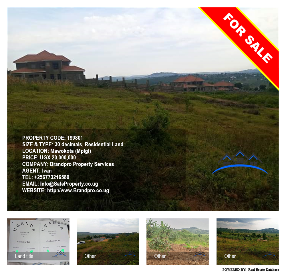 Residential Land  for sale in Mawokota Mpigi Uganda, code: 199801