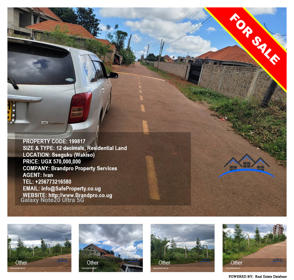 Residential Land  for sale in Seguku Wakiso Uganda, code: 199817