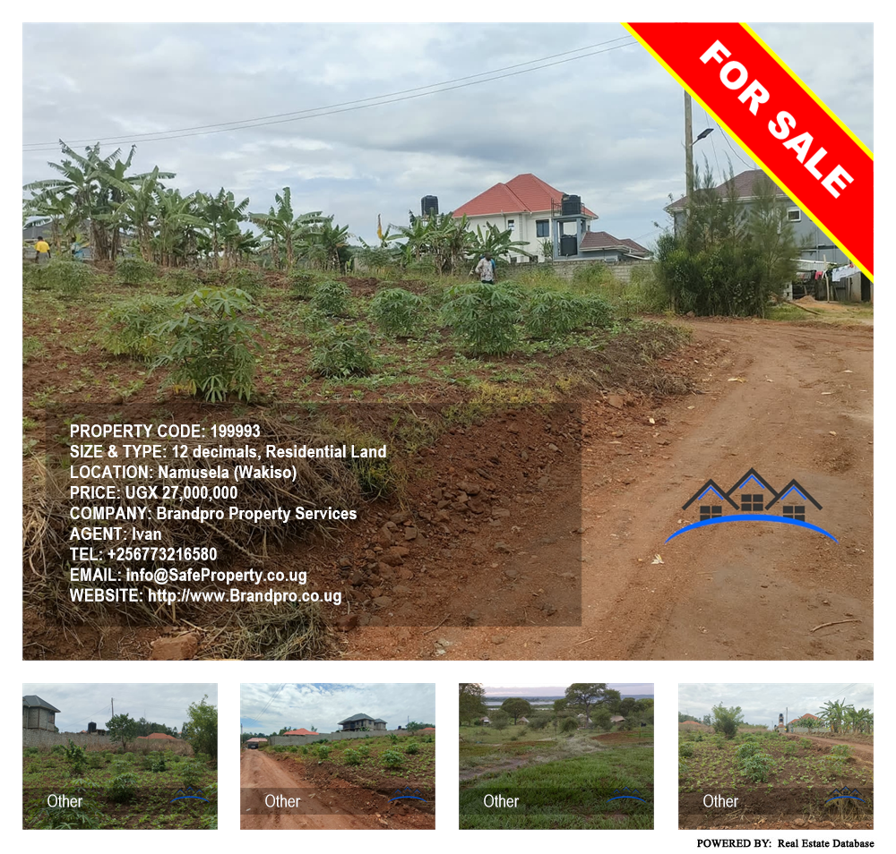 Residential Land  for sale in Namusela Wakiso Uganda, code: 199993