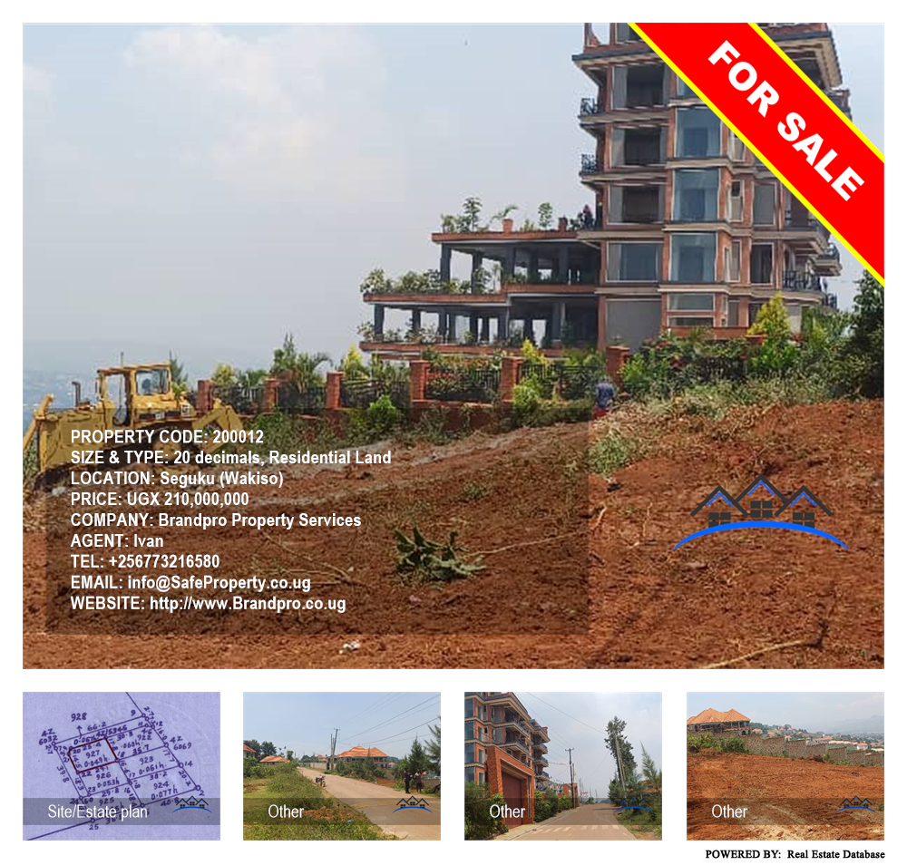 Residential Land  for sale in Seguku Wakiso Uganda, code: 200012
