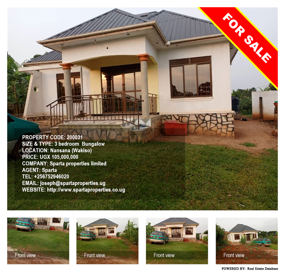 3 bedroom Bungalow  for sale in Nansana Wakiso Uganda, code: 200031