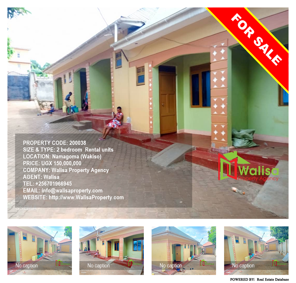 2 bedroom Rental units  for sale in Namagoma Wakiso Uganda, code: 200038