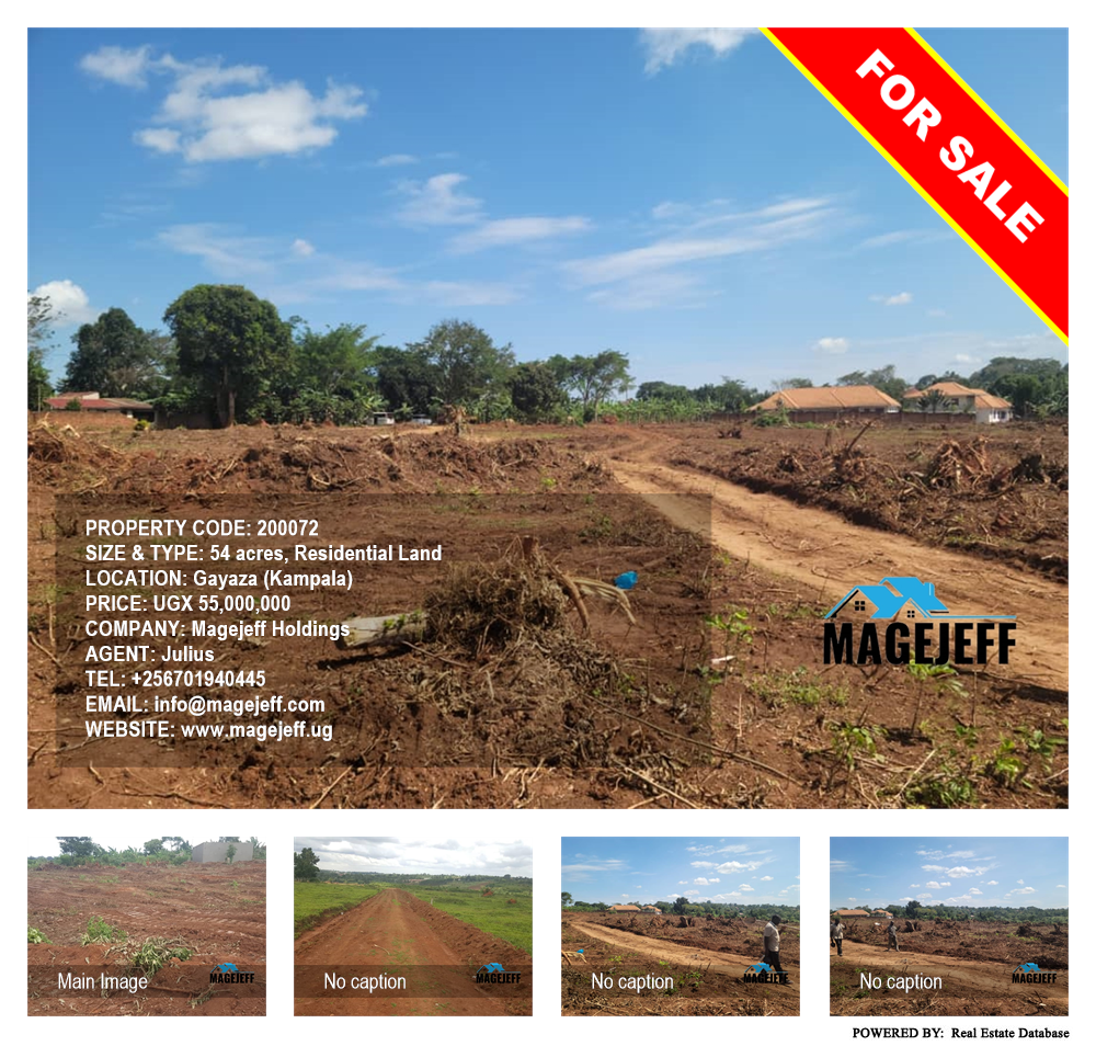 Residential Land  for sale in Gayaza Kampala Uganda, code: 200072