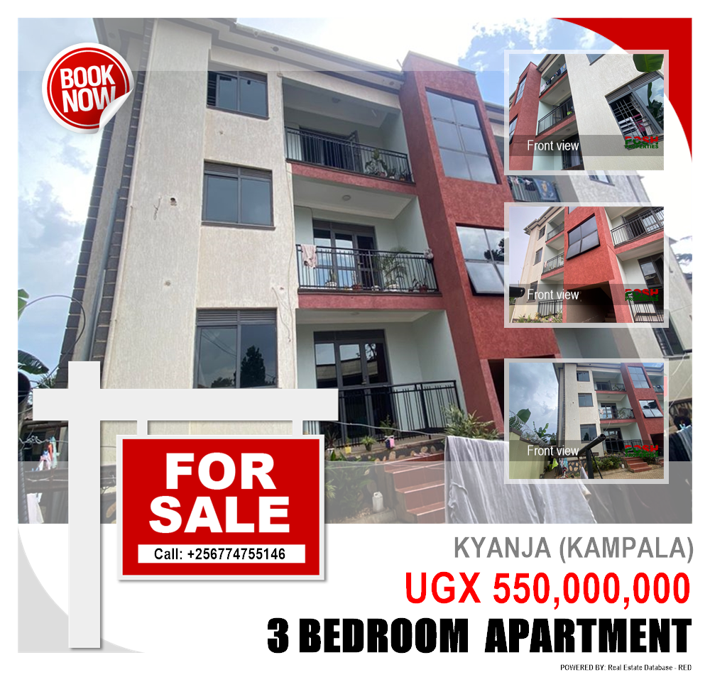 3 bedroom Apartment  for sale in Kyanja Kampala Uganda, code: 200098