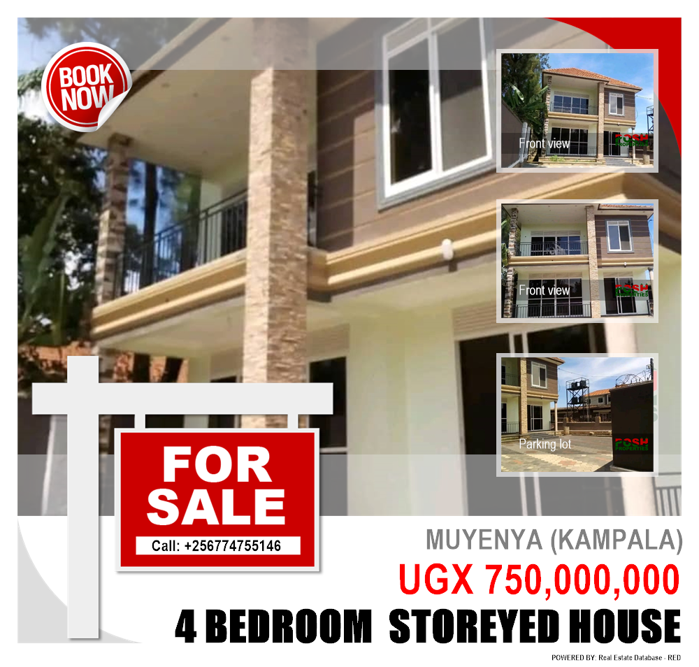 4 bedroom Storeyed house  for sale in Muyenya Kampala Uganda, code: 200104