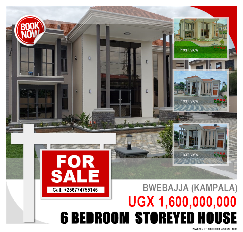 6 bedroom Storeyed house  for sale in Bwebajja Kampala Uganda, code: 200111