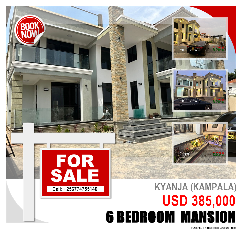 6 bedroom Mansion  for sale in Kyanja Kampala Uganda, code: 200124