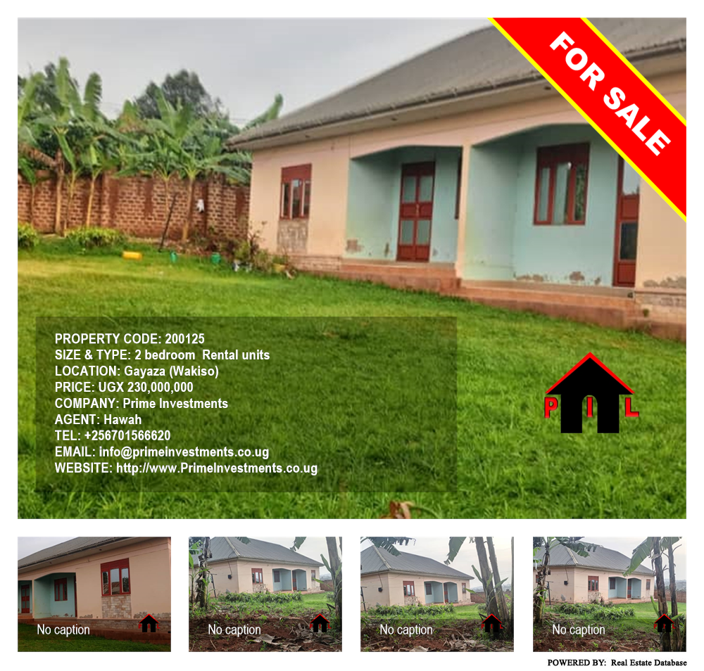 2 bedroom Rental units  for sale in Gayaza Wakiso Uganda, code: 200125