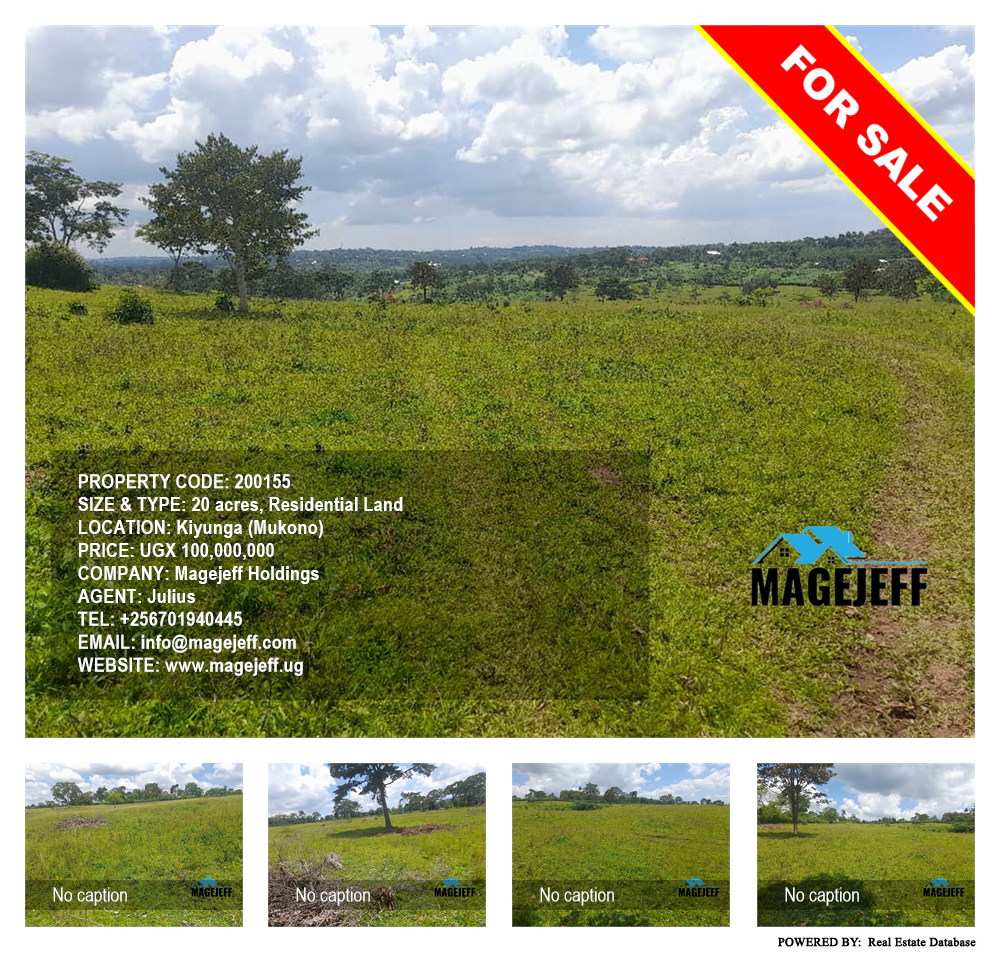 Residential Land  for sale in Kiyunga Mukono Uganda, code: 200155
