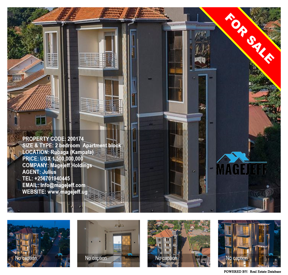 2 bedroom Apartment block  for sale in Rubaga Kampala Uganda, code: 200174