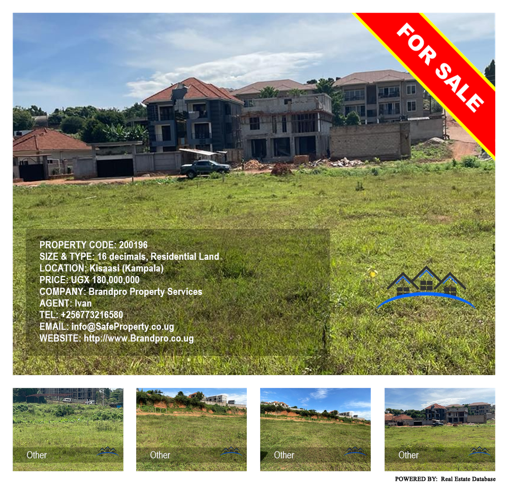 Residential Land  for sale in Kisaasi Kampala Uganda, code: 200196