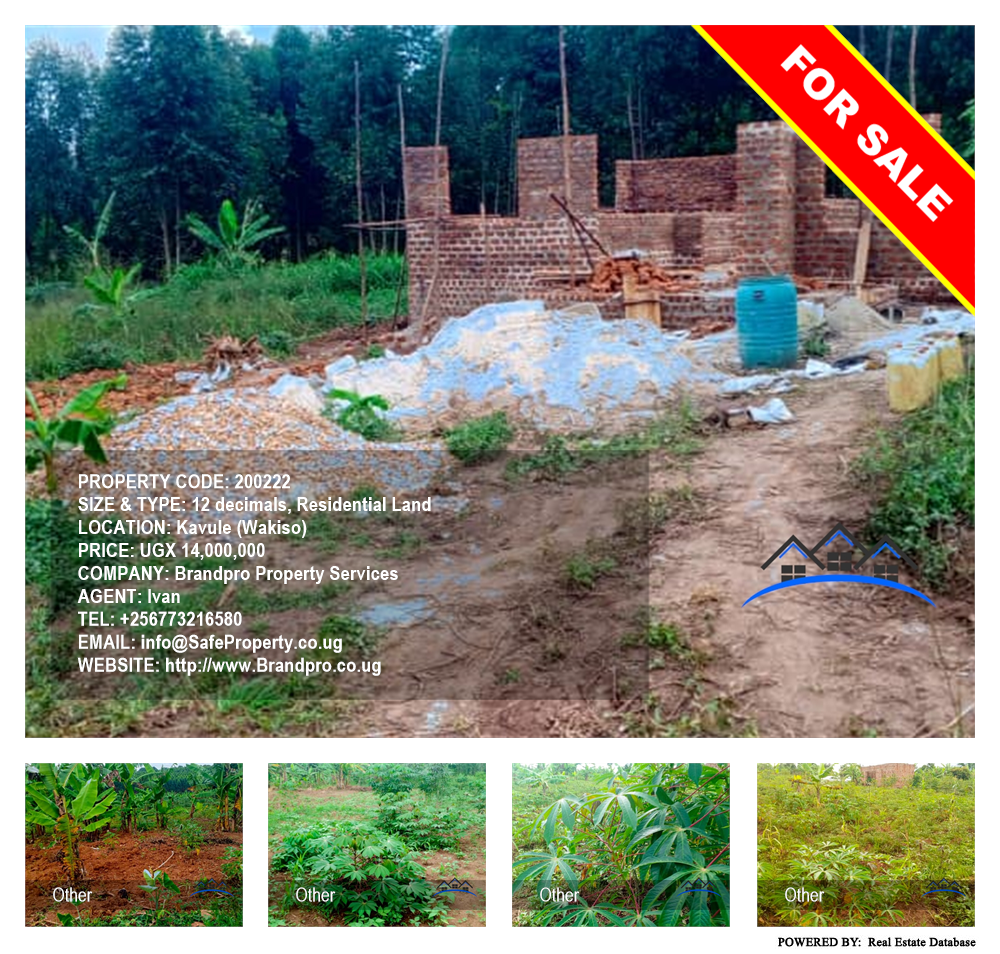Residential Land  for sale in Kavule Wakiso Uganda, code: 200222