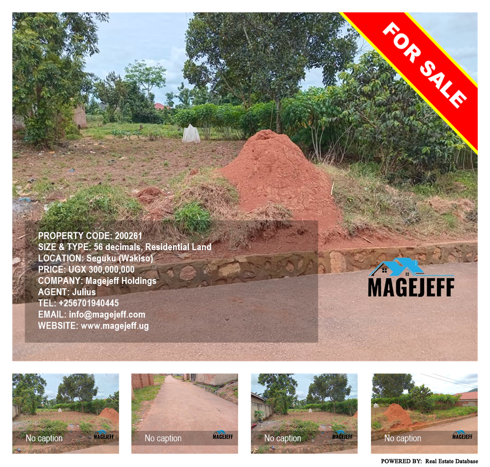 Residential Land  for sale in Seguku Wakiso Uganda, code: 200261