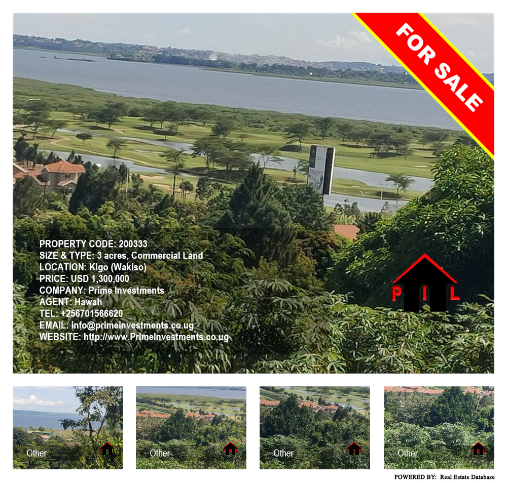 Commercial Land  for sale in Kigo Wakiso Uganda, code: 200333