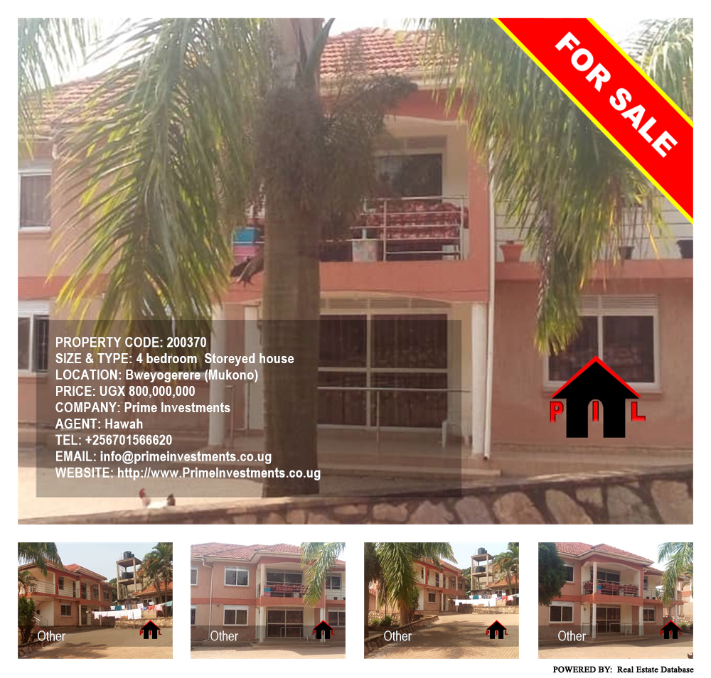 4 bedroom Storeyed house  for sale in Bweyogerere Mukono Uganda, code: 200370