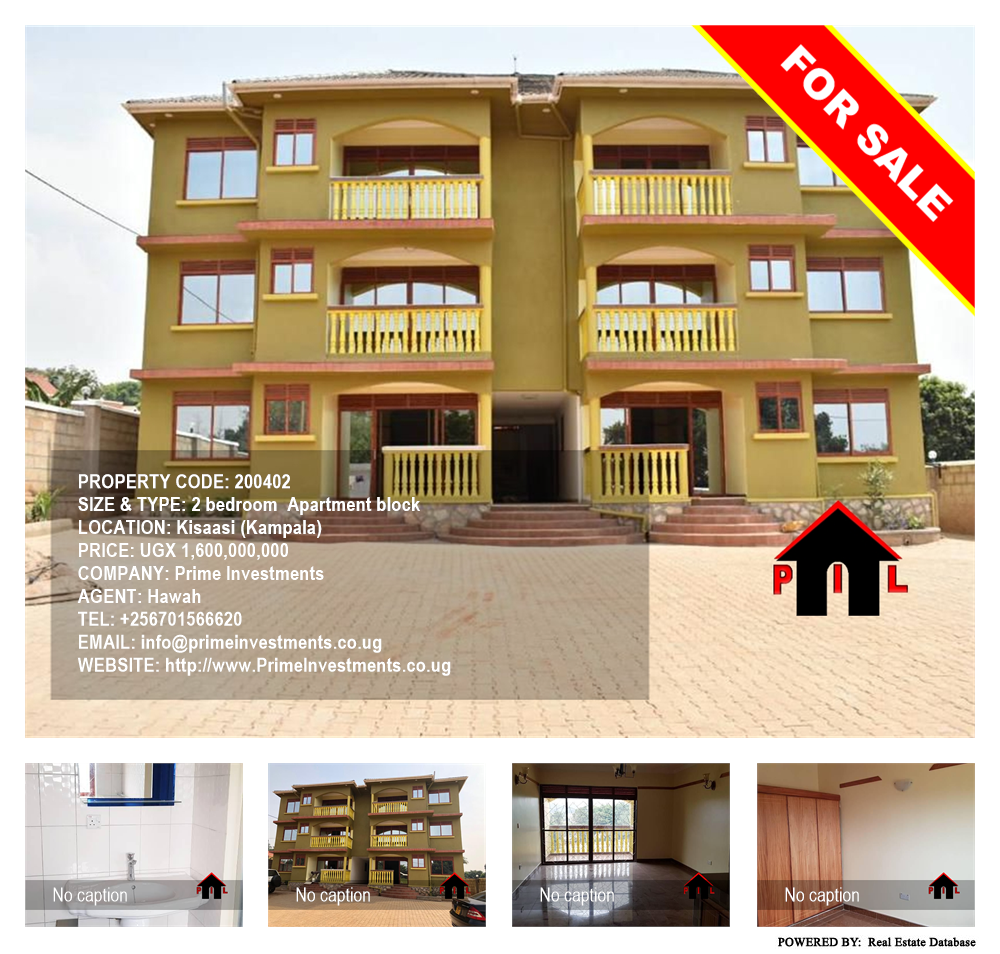 2 bedroom Apartment block  for sale in Kisaasi Kampala Uganda, code: 200402