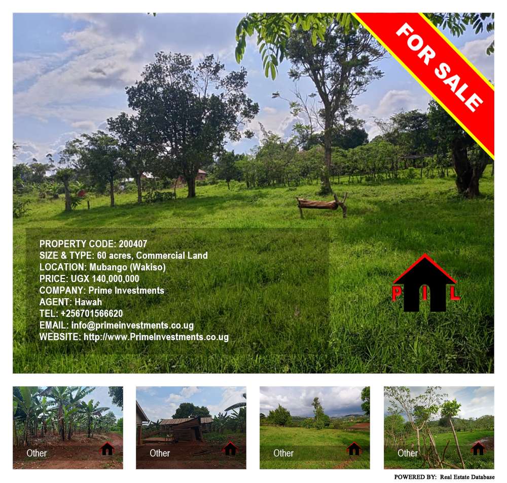 Commercial Land  for sale in Mubango Wakiso Uganda, code: 200407