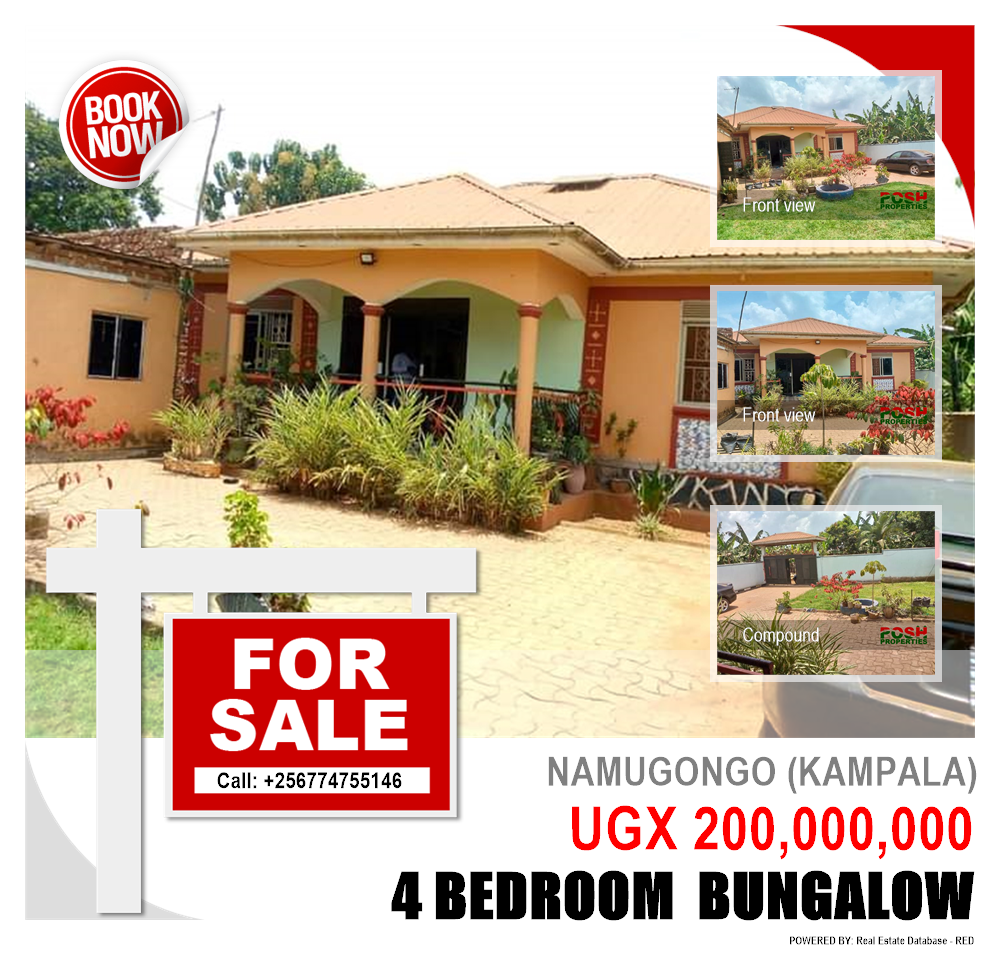 4 bedroom Bungalow  for sale in Namugongo Kampala Uganda, code: 200459