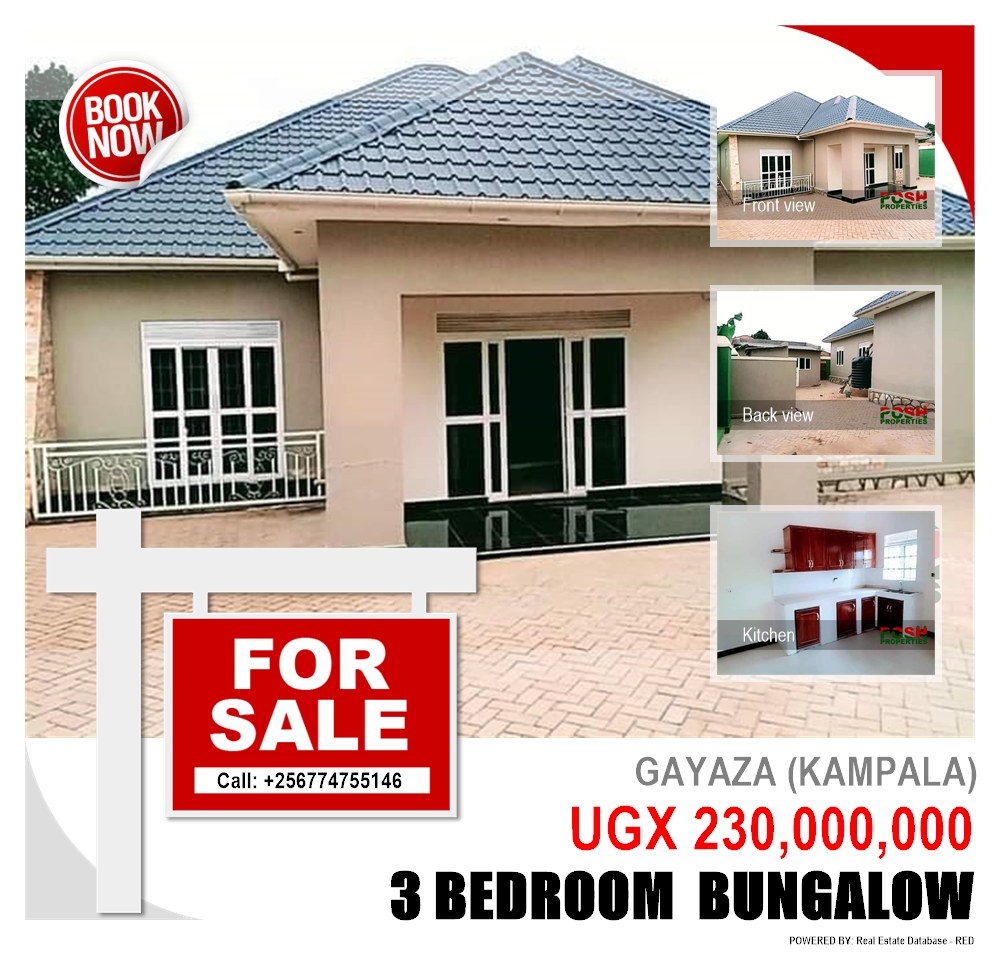 3 bedroom Bungalow  for sale in Gayaza Kampala Uganda, code: 200470
