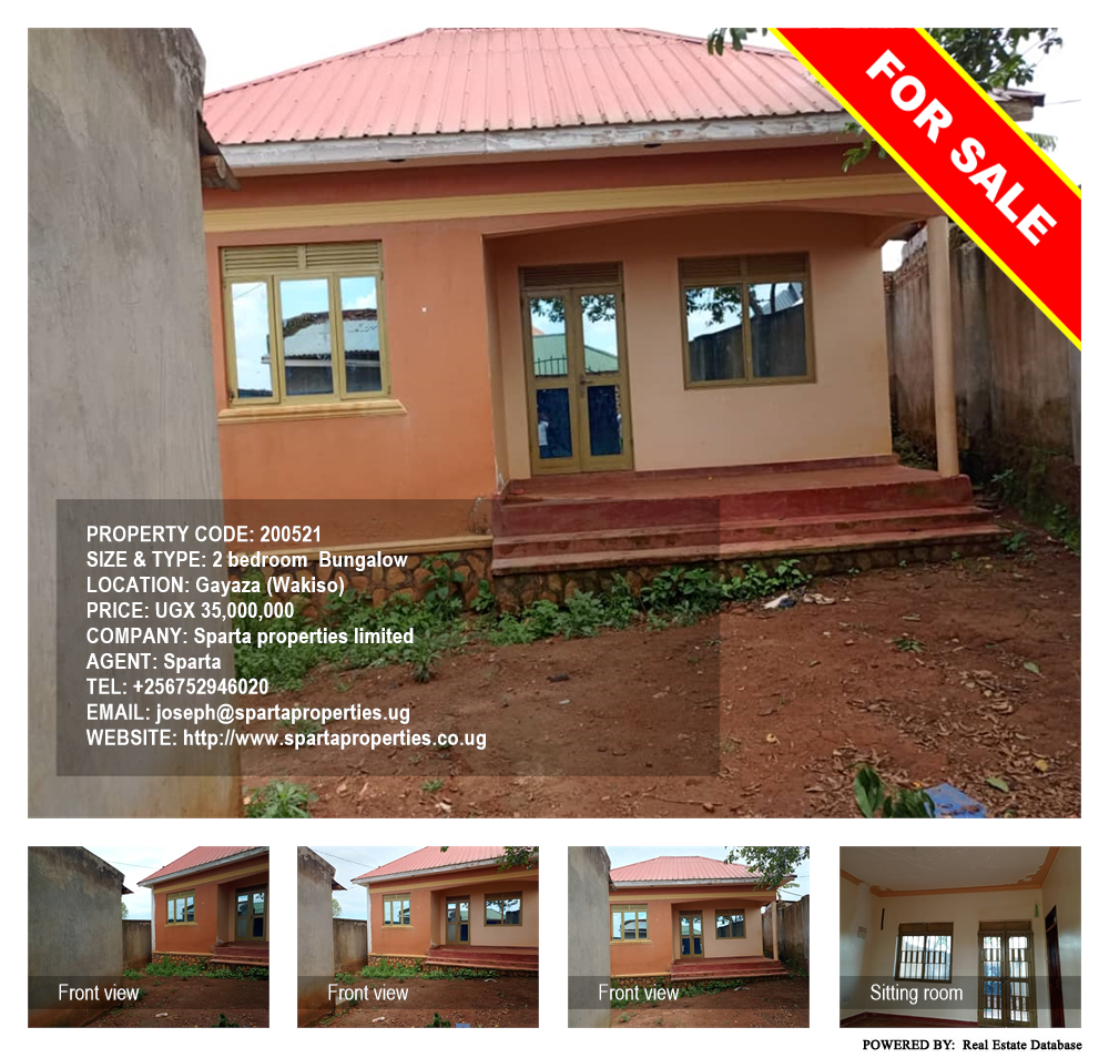2 bedroom Bungalow  for sale in Gayaza Wakiso Uganda, code: 200521