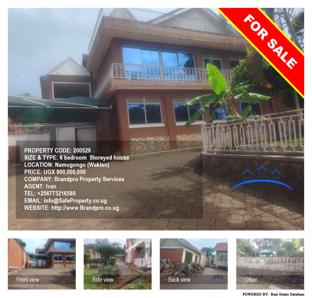6 bedroom Storeyed house  for sale in Namugongo Wakiso Uganda, code: 200529