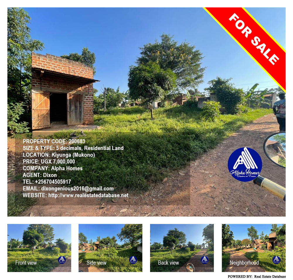 Residential Land  for sale in Kiyunga Mukono Uganda, code: 200683