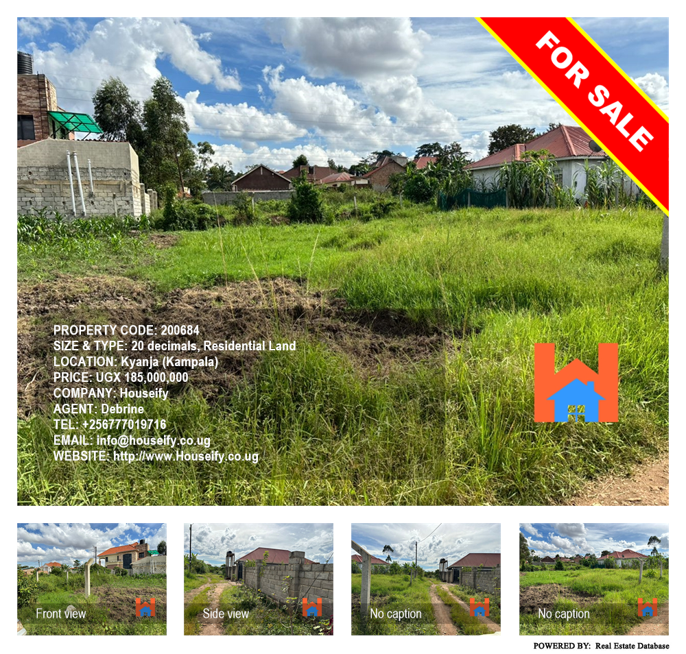 Residential Land  for sale in Kyanja Kampala Uganda, code: 200684