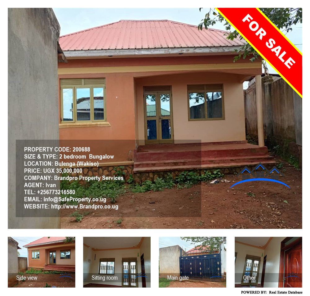 2 bedroom Bungalow  for sale in Bulenga Wakiso Uganda, code: 200688