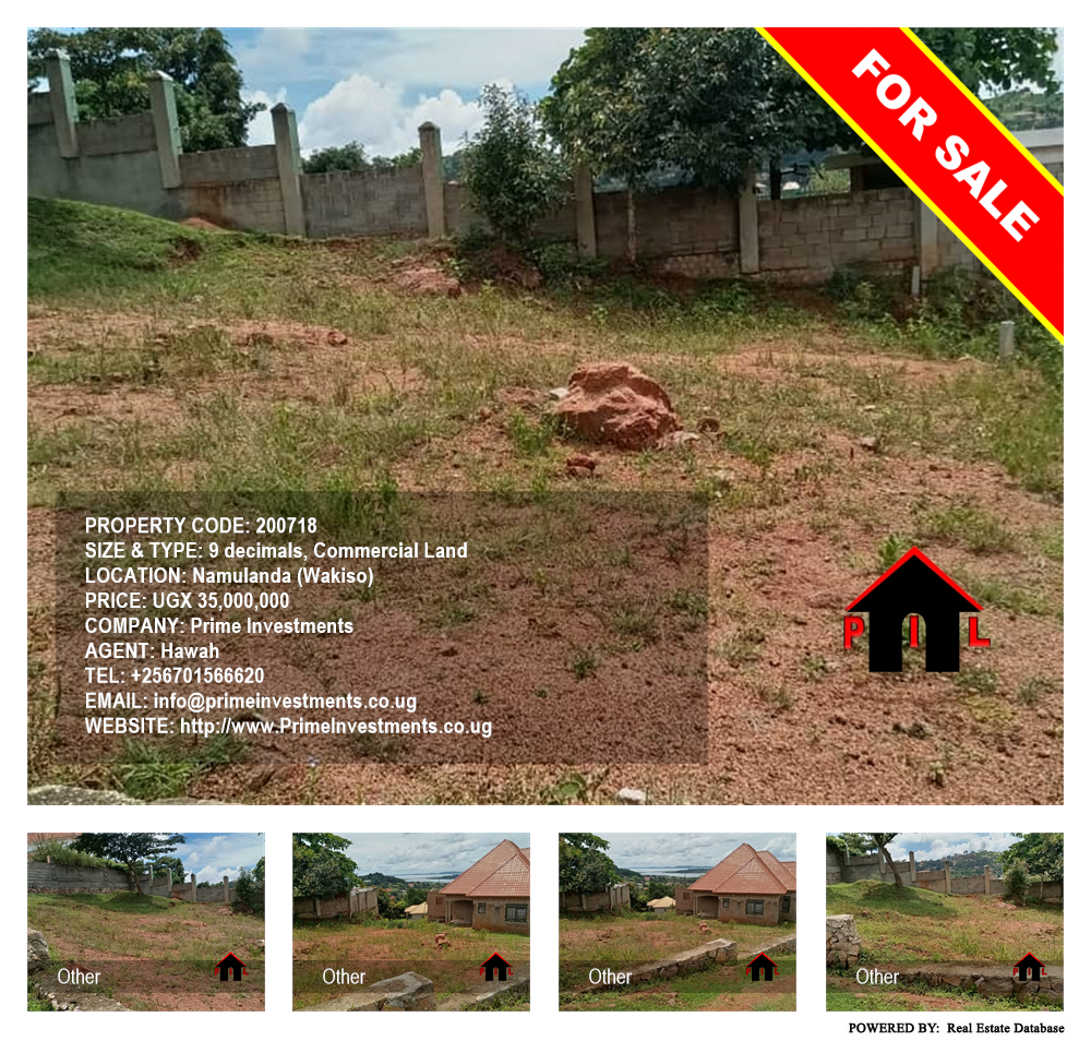 Commercial Land  for sale in Namulanda Wakiso Uganda, code: 200718