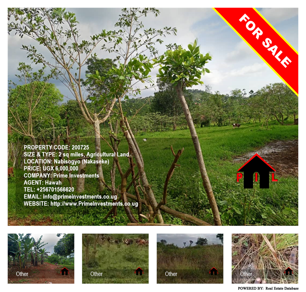 Agricultural Land  for sale in Nabisogyo Nakaseke Uganda, code: 200725