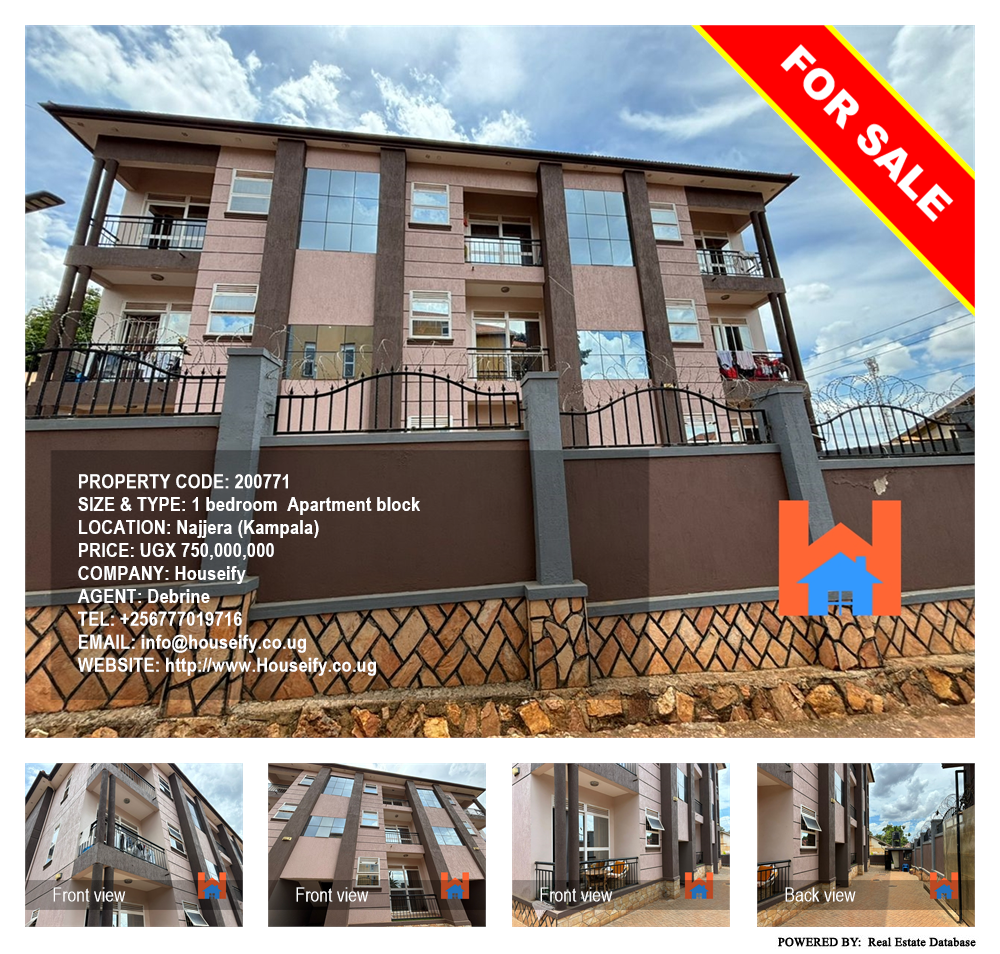 1 bedroom Apartment block  for sale in Najjera Kampala Uganda, code: 200771