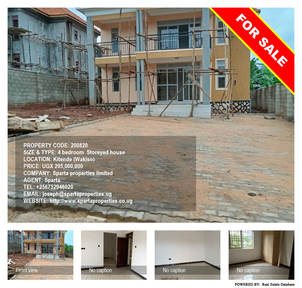 4 bedroom Storeyed house  for sale in Kitende Wakiso Uganda, code: 200820