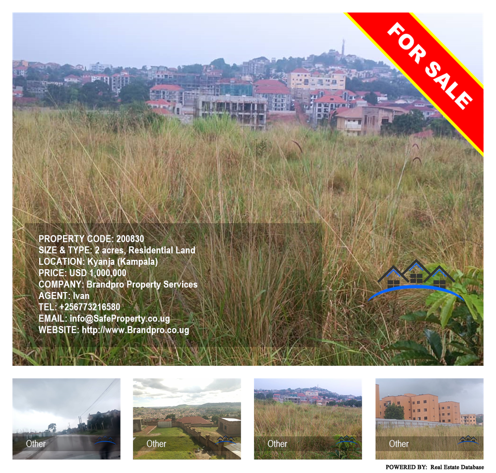 Residential Land  for sale in Kyanja Kampala Uganda, code: 200830
