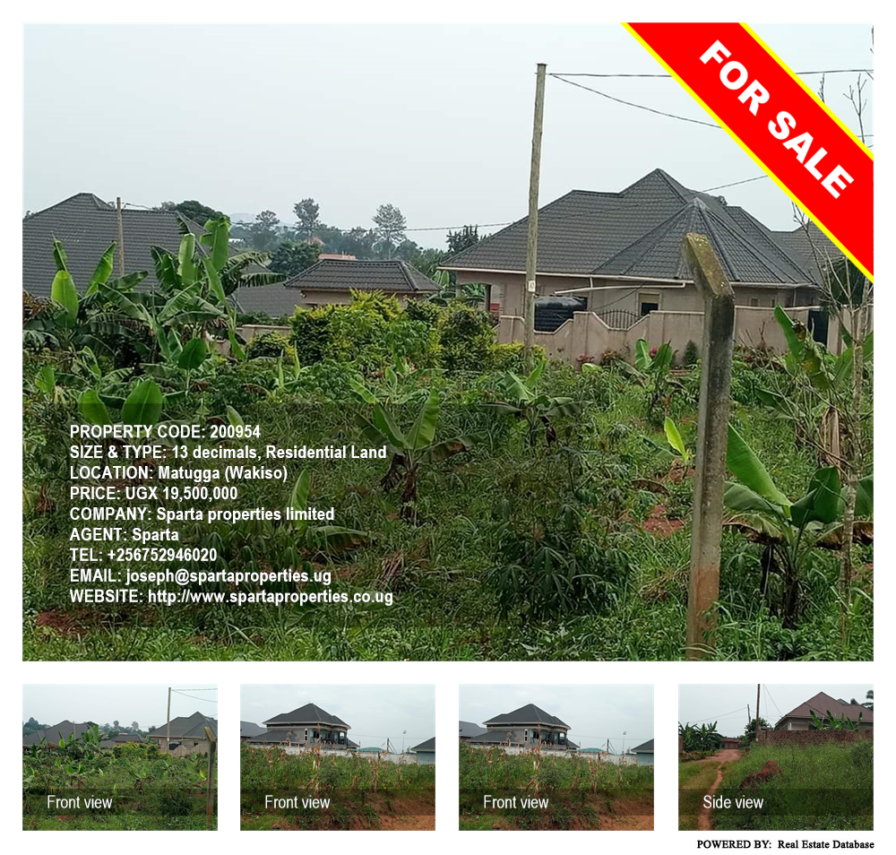 Residential Land  for sale in Matugga Wakiso Uganda, code: 200954