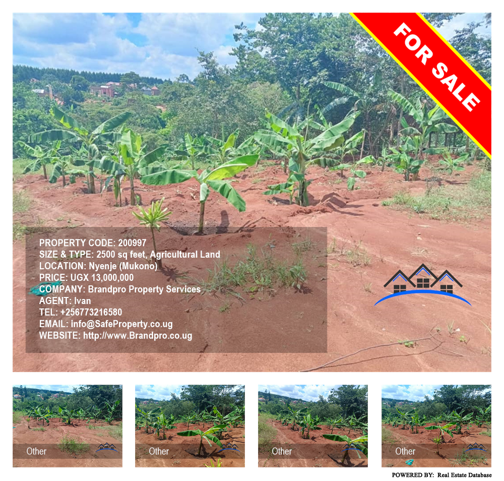 Agricultural Land  for sale in Nyenje Mukono Uganda, code: 200997