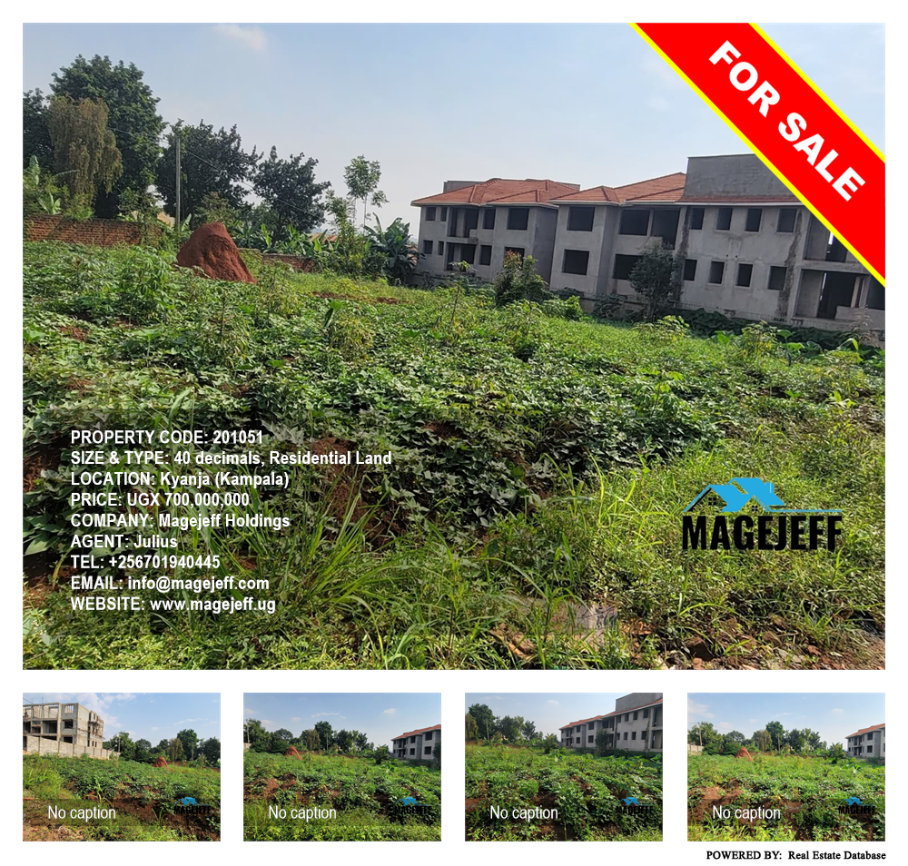 Residential Land  for sale in Kyanja Kampala Uganda, code: 201051