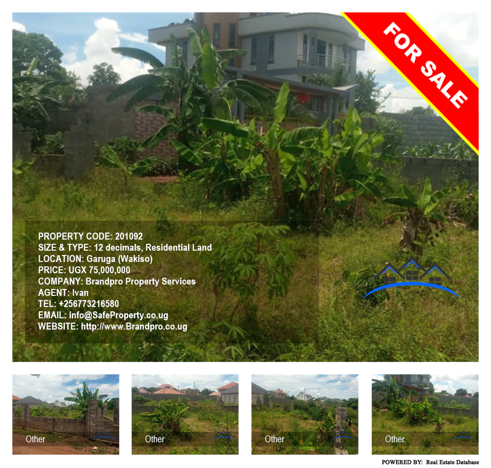 Residential Land  for sale in Garuga Wakiso Uganda, code: 201092