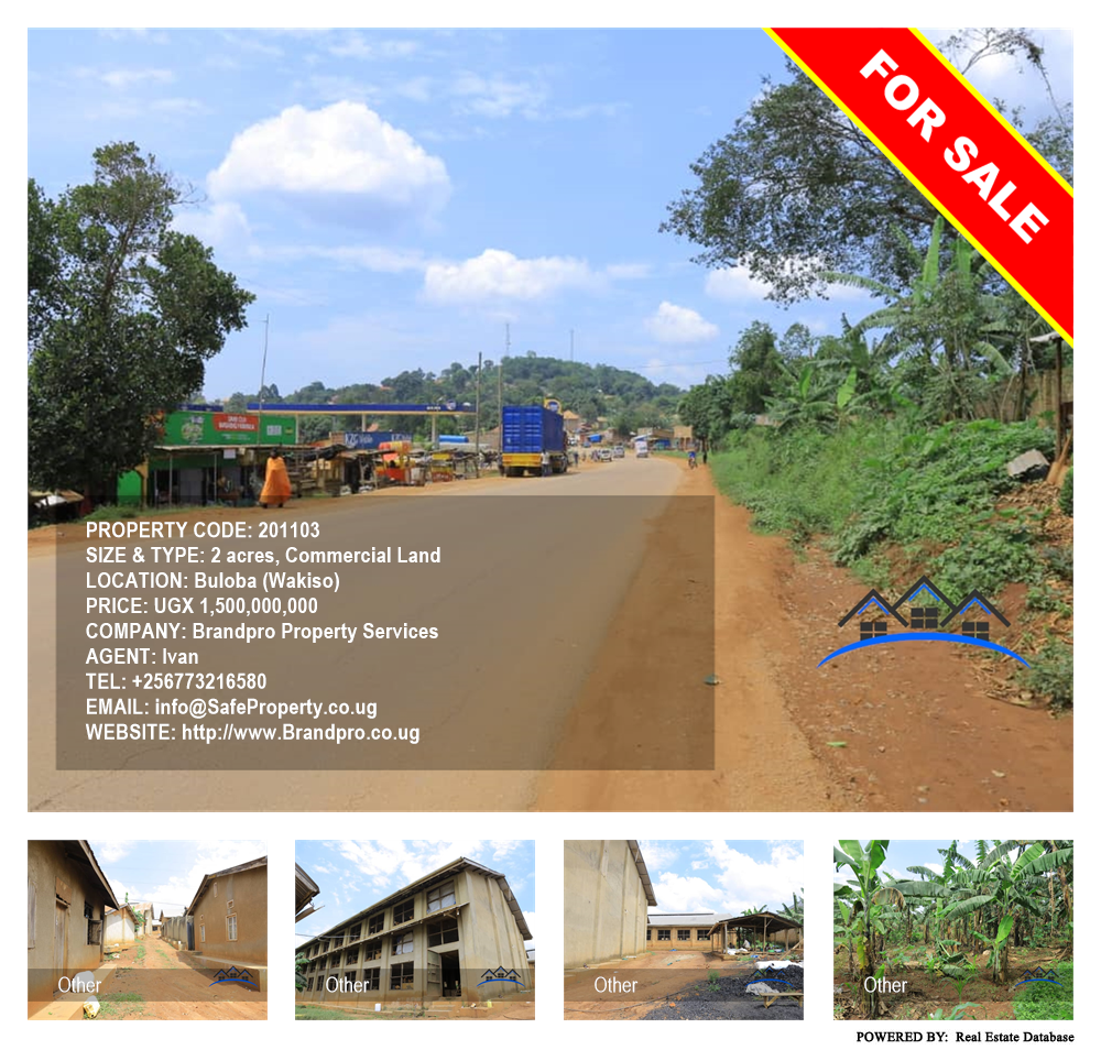 Commercial Land  for sale in Buloba Wakiso Uganda, code: 201103