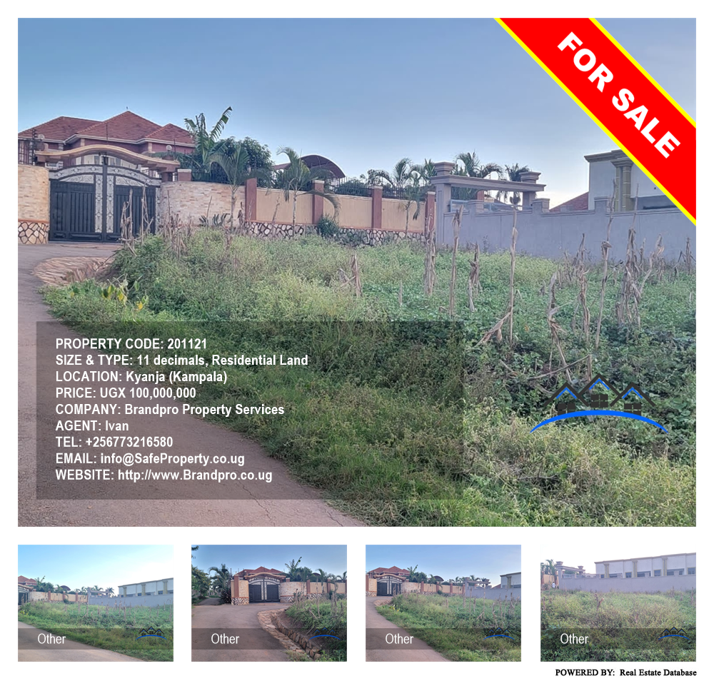 Residential Land  for sale in Kyanja Kampala Uganda, code: 201121