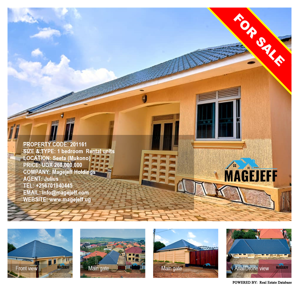 1 bedroom Rental units  for sale in Seeta Mukono Uganda, code: 201161