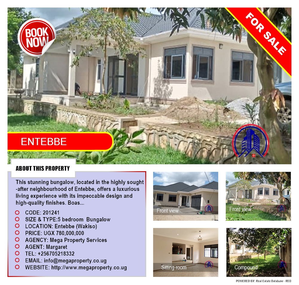 5 bedroom Bungalow  for sale in Entebbe Wakiso Uganda, code: 201241