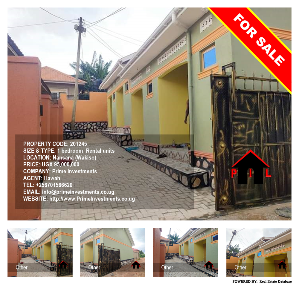 1 bedroom Rental units  for sale in Nansana Wakiso Uganda, code: 201245