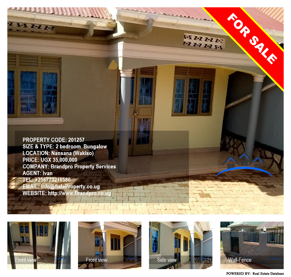 2 bedroom Bungalow  for sale in Nansana Wakiso Uganda, code: 201257