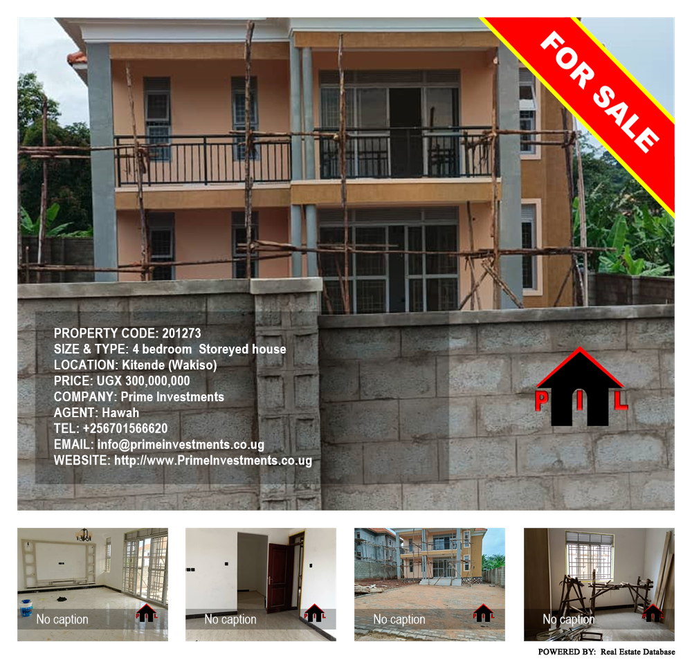 4 bedroom Storeyed house  for sale in Kitende Wakiso Uganda, code: 201273