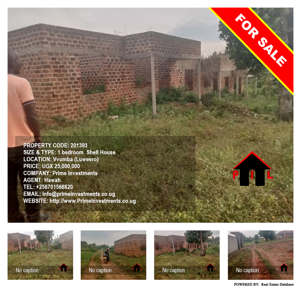 1 bedroom Shell House  for sale in Vvumba Luweero Uganda, code: 201393