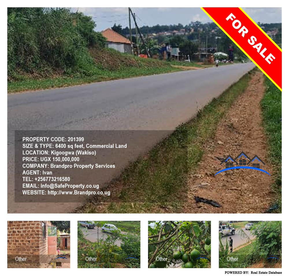 Commercial Land  for sale in Kigoogwa Wakiso Uganda, code: 201399